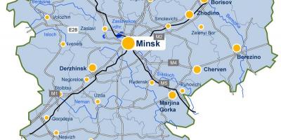 מינסק המפה בלארוס