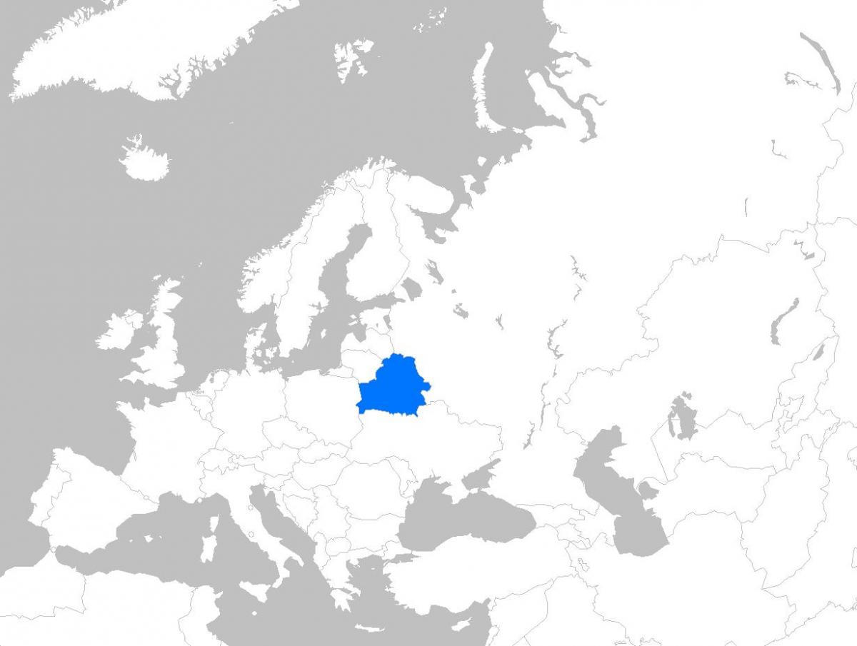 מפה של בלארוס אירופה